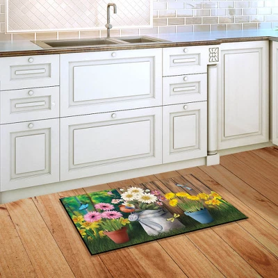 Spring Jubilee Floral Doormat Watering Can Indoor Outdoor 30" X 18" Briarwood Lane 3 Spring Jubilee Floral Doormat Watering Can Indoor Outdoor 30" X 18" Briarwood Lane - Image 3