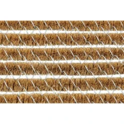 Northlight Shop Sales 31 1'2" X 2'6" Geometric Stripes Wire Brush Indoor/Outdoor Doormat Natural/Silver - Entryways