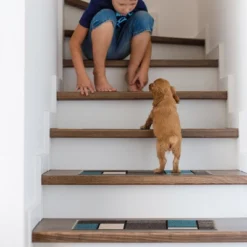 World Rug Gallery Contemporary Modern Boxes Non-Slip Stair Treads -Northlight Shop Sales GUEST 17eb67d1 4555 4e15 8392 48f34d393383