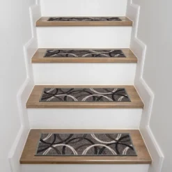 World Rug Gallery Moden Wavy Circles Non-Slip Stair Treads -Northlight Shop Sales GUEST 1877b9d0 ca56 4e50 9eaa 0d331c0e14cf