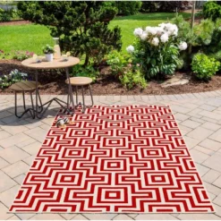 4'x6' Geometric Woven Accent Rug Red - Momeni -Northlight Shop Sales GUEST 38727a11 fe25 4a5a b52f 562f07fbf0aa