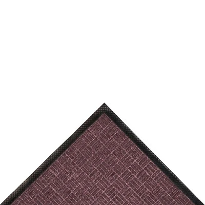 3'x4' Solid Doormat Burgundy/Black - HomeTrax 2 3'x4' Solid Doormat Burgundy/Black - HomeTrax - Image 2