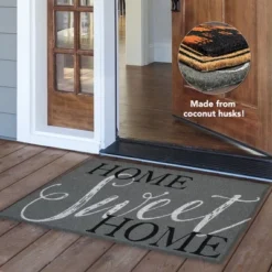 Briarwood Lane Home Sweet Home Coir Doormat Everyday Natural Fiber Outdoor 30" X 18"
