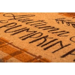 Northlight Shop Sales 33 1'4" X 2'4" Autumn Skies Pumpkin Pies Indoor/Outdoor Coir Doormat Orange/Brown - Entryways