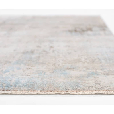 2'x3' Izmir Accent Rug Beige/Blue - Momeni 2 2'x3' Izmir Accent Rug Beige/Blue - Momeni - Image 2