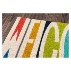 Northlight Shop Sales 47 1'6"x2'6" Welcome Woven Door Mat - Novogratz By Momeni