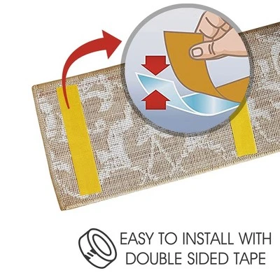 Sussexhome Floral Collection Anti-Slip Carpet Stair Treads, 9" X 28" 6 Sussexhome Floral Collection Anti-Slip Carpet Stair Treads, 9" X 28" - Image 6