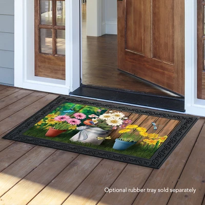 Spring Jubilee Floral Doormat Watering Can Indoor Outdoor 30" X 18" Briarwood Lane 2 Spring Jubilee Floral Doormat Watering Can Indoor Outdoor 30" X 18" Briarwood Lane - Image 2