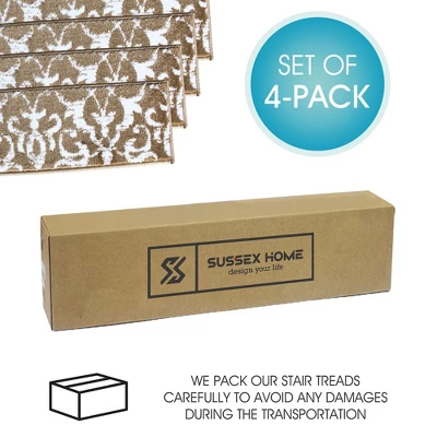 Sussexhome Floral Collection Anti-Slip Carpet Stair Treads, 9" X 28" 7 Sussexhome Floral Collection Anti-Slip Carpet Stair Treads, 9" X 28" - Image 7