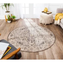 Zagros Braided Medallion Rug - Anji Mountain
