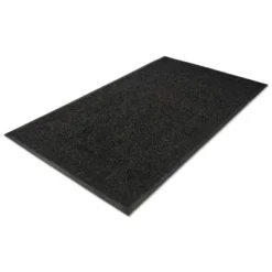 3'x5' Rectangle Solid Nylon Floor Mat Black - Guardian