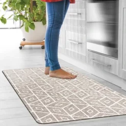 World Rug Gallery Modern Geometric Anti-Fatigue Standing Mat -Northlight Shop Sales GUEST e679411a e103 46fa bbee 2cc3cb59085d