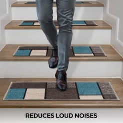 World Rug Gallery Contemporary Modern Boxes Non-Slip Stair Treads -Northlight Shop Sales GUEST ebe4bec5 2d74 4942 947f c1022753d4df