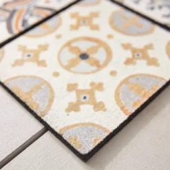 Northlight Shop Sales 27 1'11"x2'11" 'Welcome' Patina Tiles Doorscapes Estate Mat - Mohawk