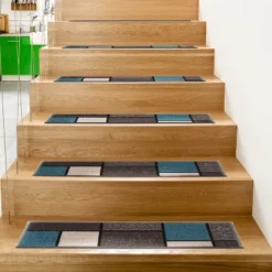 World Rug Gallery Contemporary Modern Boxes Non-Slip Stair Treads -Northlight Shop Sales GUEST f8bceafb d47d 4444 9a26 348a6d39e96a