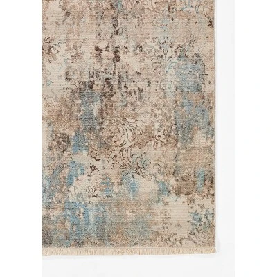 2'x3' Izmir Accent Rug Beige/Blue - Momeni 1 2'x3' Izmir Accent Rug Beige/Blue - Momeni